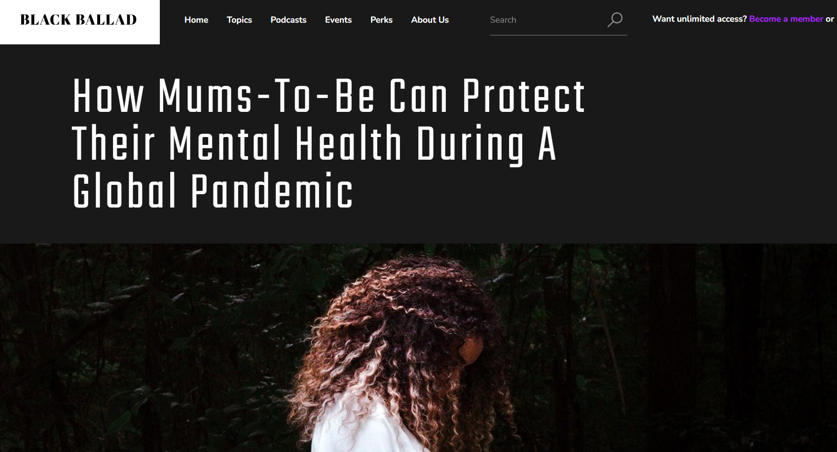Mental health during a global pandemic